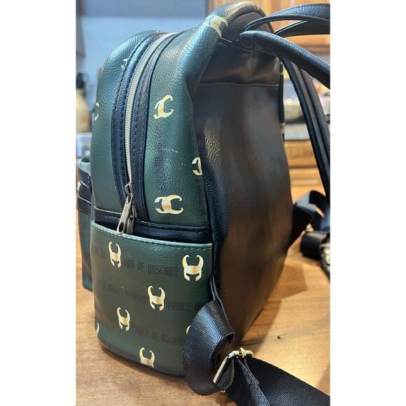 Loungefly Marvel Loki God of Mischief Mini Backpack FYE Exclusive READ main image 5